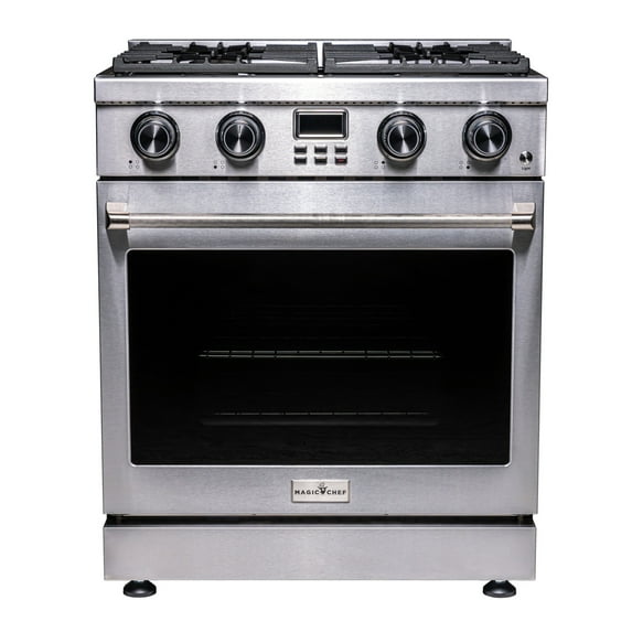 Magic Chef 30 Inch Freestanding Gas Range in Stainless Steel