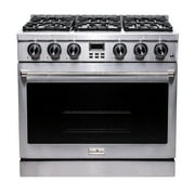 Magic Chef 36 Inch Freestanding Gas Range in Stainless Steel