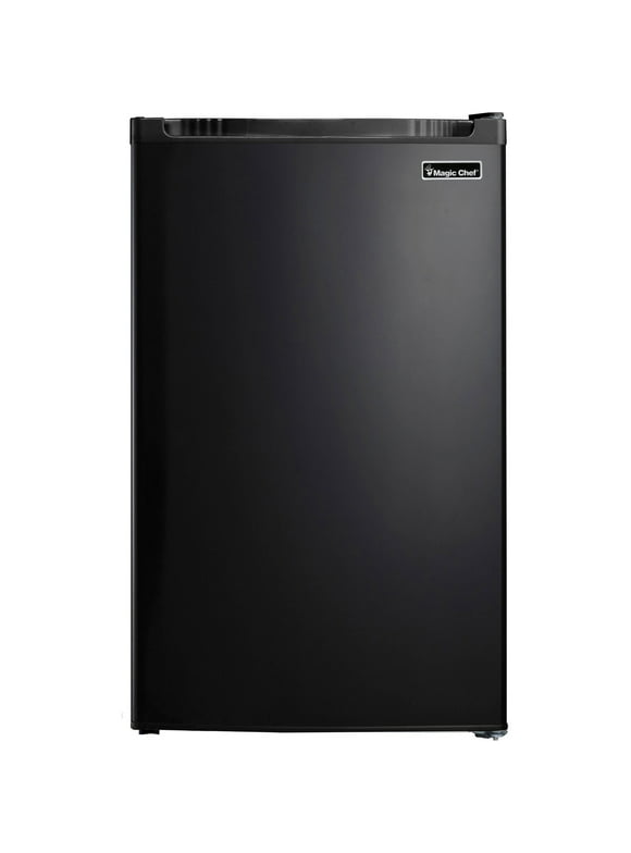 Magic Chef 4.4 cu ft Compact Single Door Refrigerator, Black
