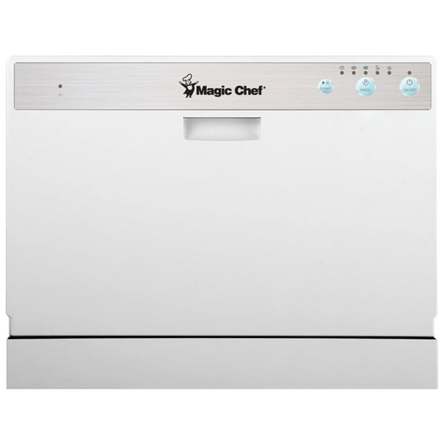 Magic Chef 6Place Setting Countertop Dishwasher, White