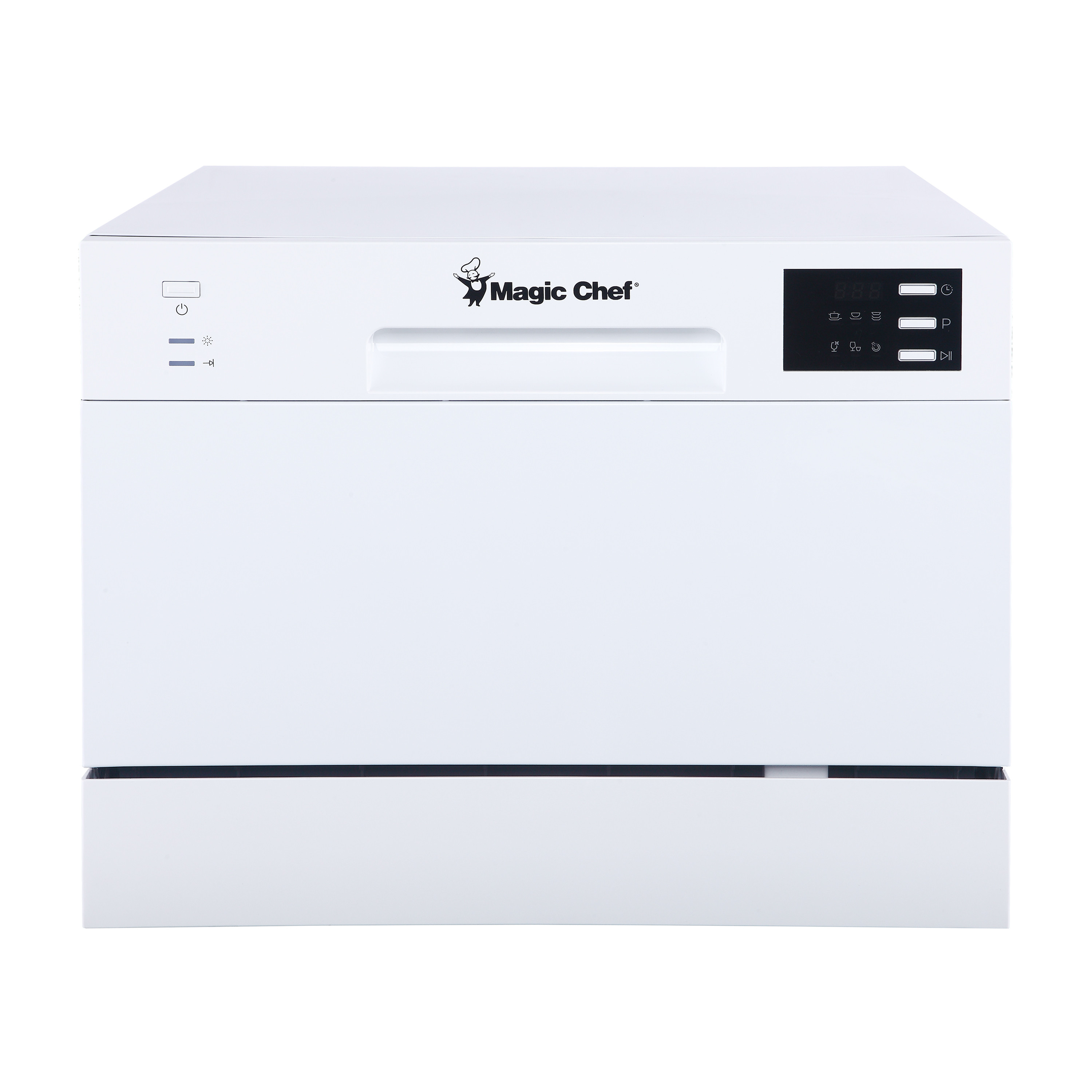 Magic Chef 6 Place Setting Countertop Portable Dishwasher, White - image 1 of 7