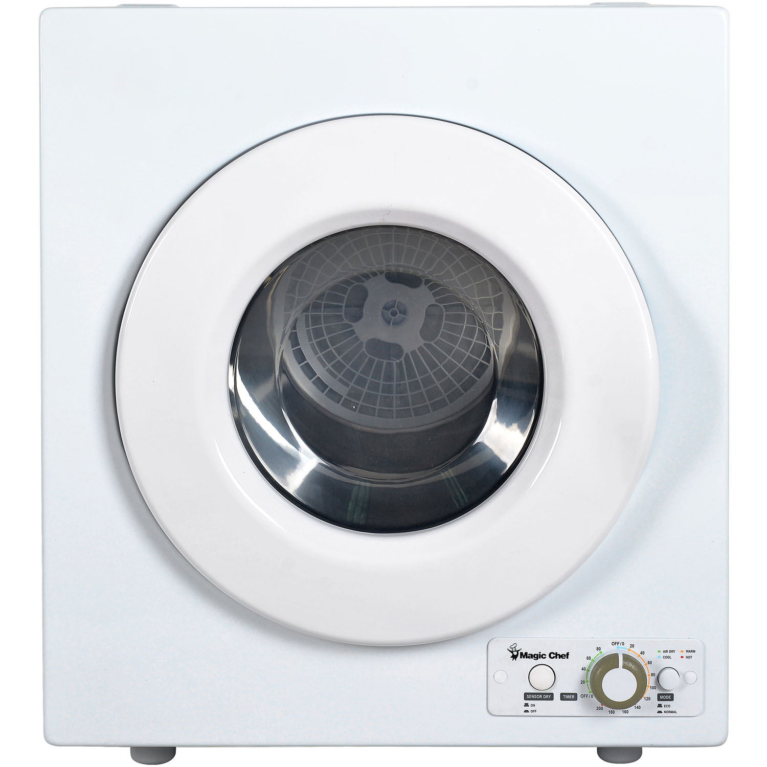 Magic Chef Brand 2.6 Cu. ft. Electric Dryer in White, 17.5 in D, 27.5 in H, 23.6 in L, 48.4 lbs. - image 1 of 9