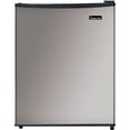 thumbnail image 1 of Magic Chef Energy Star 2.4 Cu. ft. 18.5" W Mini Fridge, Stainless Steel Door, 1 of 10