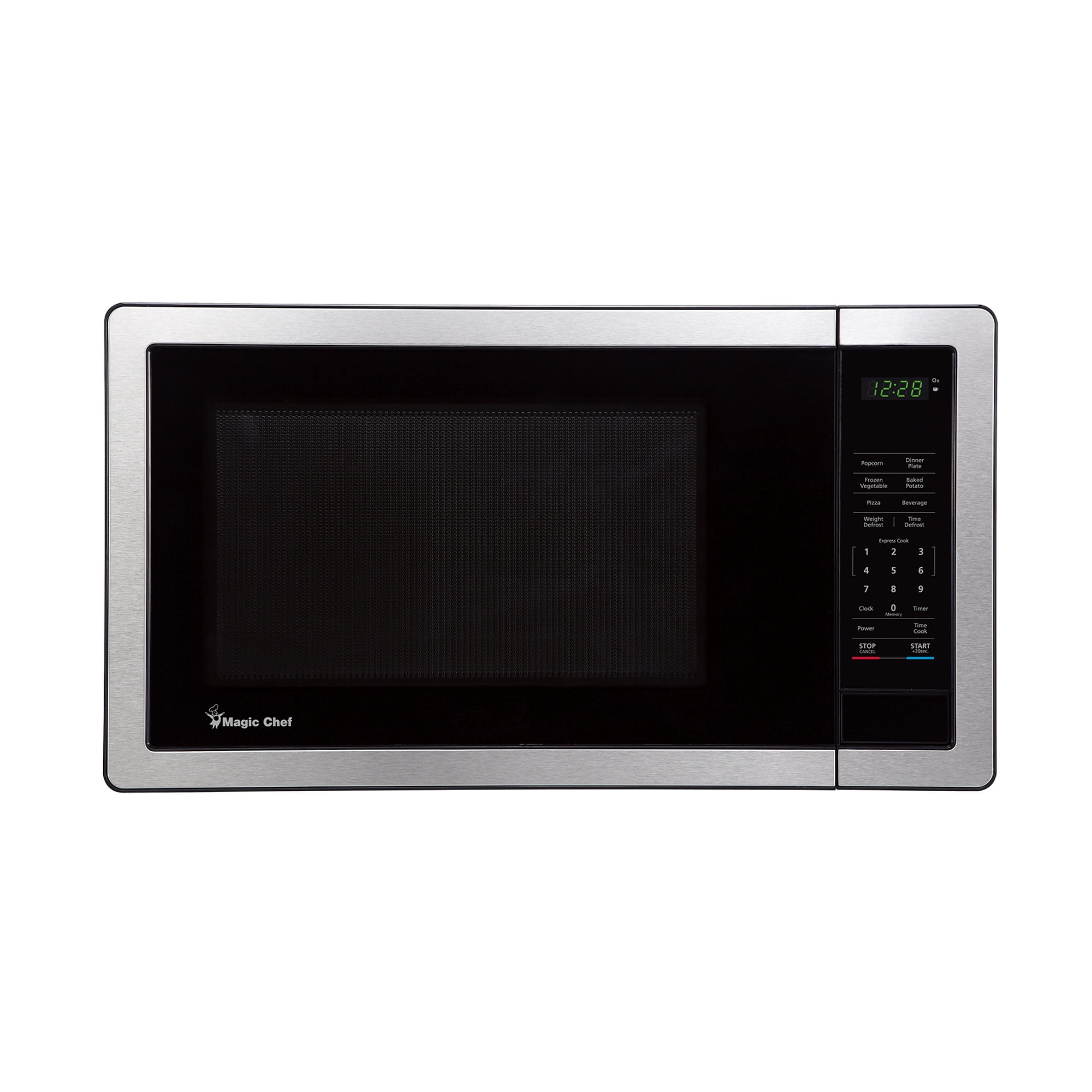 Magic Chef 1.0 cu. ft. Countertop Microwave in Stainless and Black with Air  Fryer MC110AMST - The Home Depot