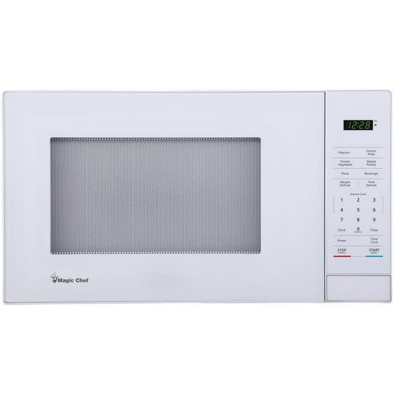 Magic Chef MC110MW Countertop Microwave Oven, 1,000 Watts, White