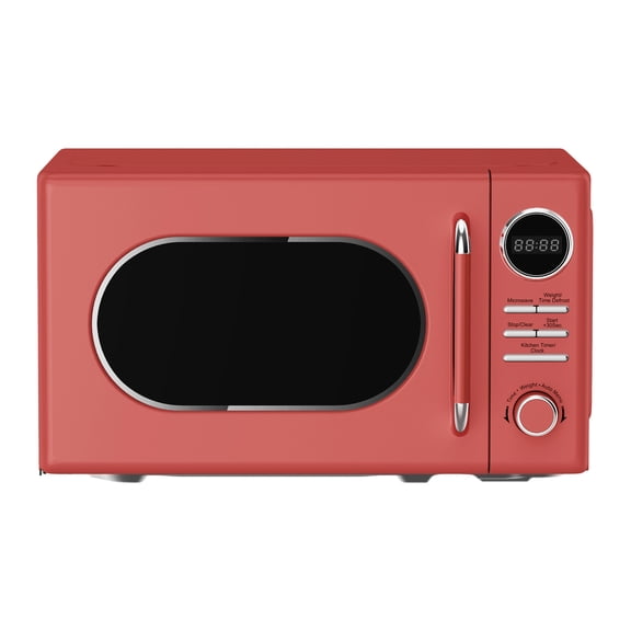 Magic Chef MC77CMR 0.7-cu. ft. 700-Watt Retro Countertop Microwave, Red