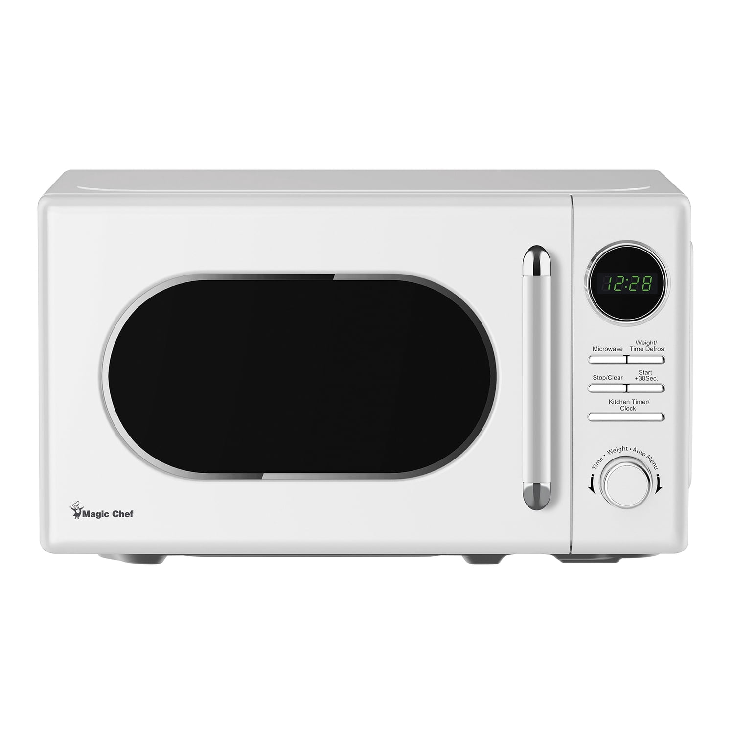 Magic Chef MC77CMW 0.7-cu. ft. 700-Watt Retro Countertop Microwave, White