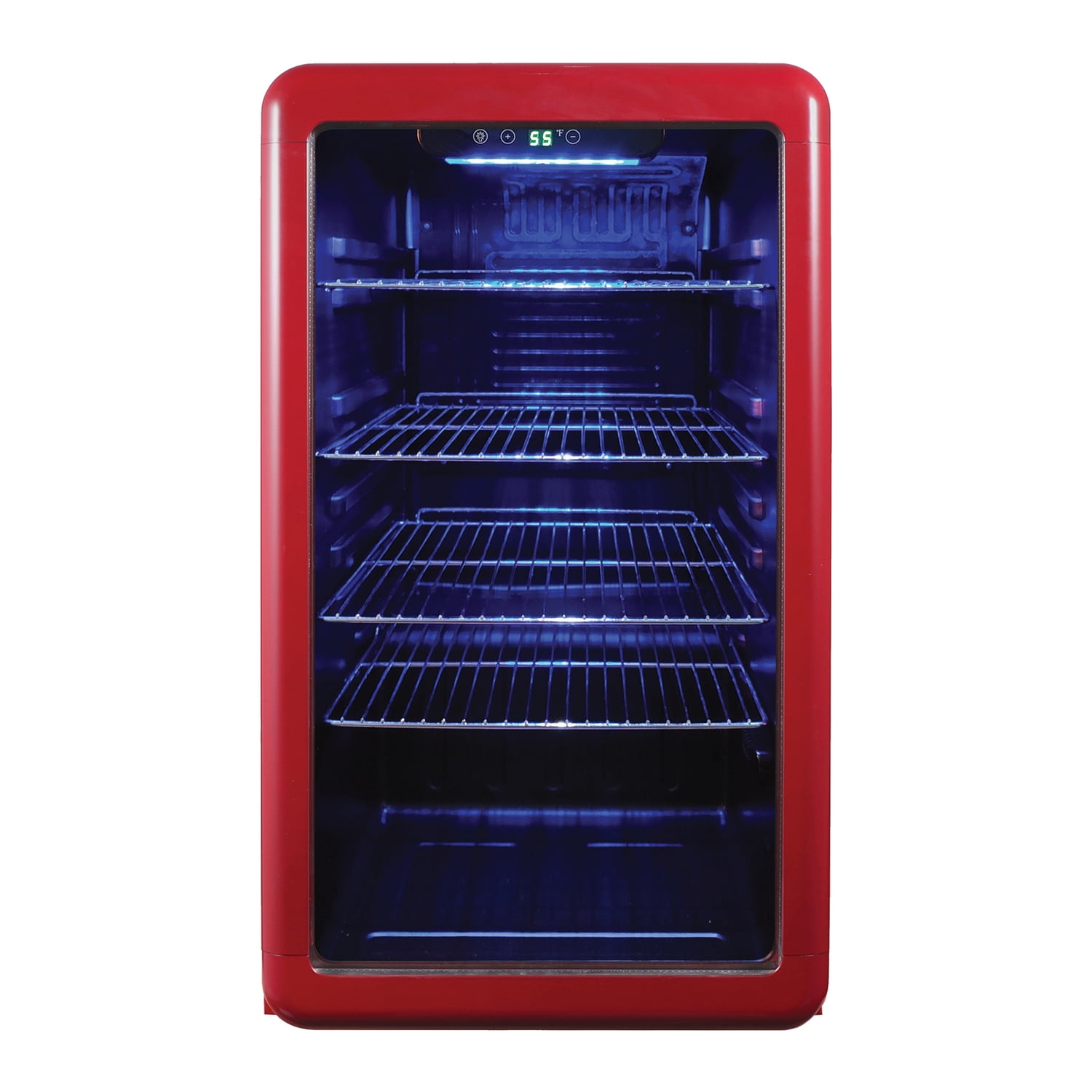 Magic Chef MCB34CHR 3.4-cu. ft. Retro Beverage Cooler, Red