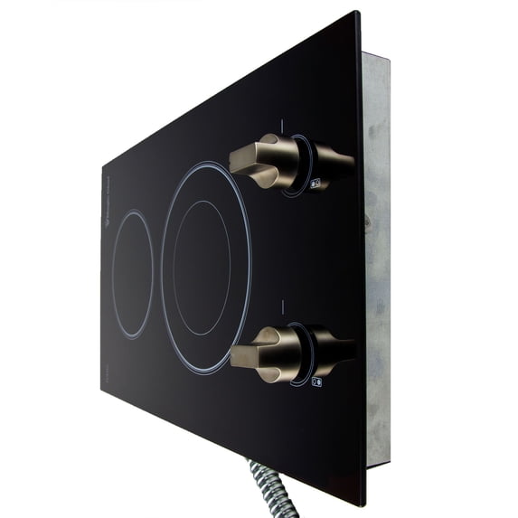 Magic Chef MCSCTE12BG1 12 in. 240V Built-in Electric Radiant 2-Burner Cooktop
