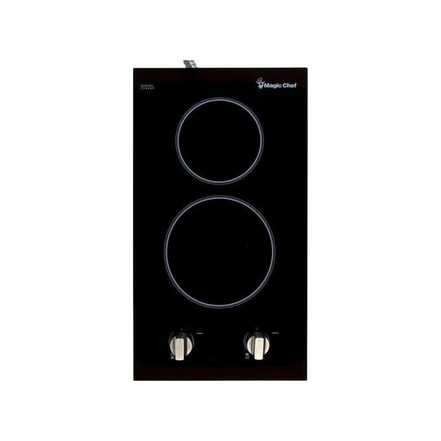 Magic Chef 12in. 120V Builtin Electric SingleZone Radiant Cooktop, Countertop Compatible