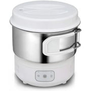 Magic Chef MER-IR600W Electric Mini Induction Multi Cooker Hot Pot Portable Outdoor Camping Stainless Steel Electric Travel Cooker 220V Voltage White 6" 2.64 Ib