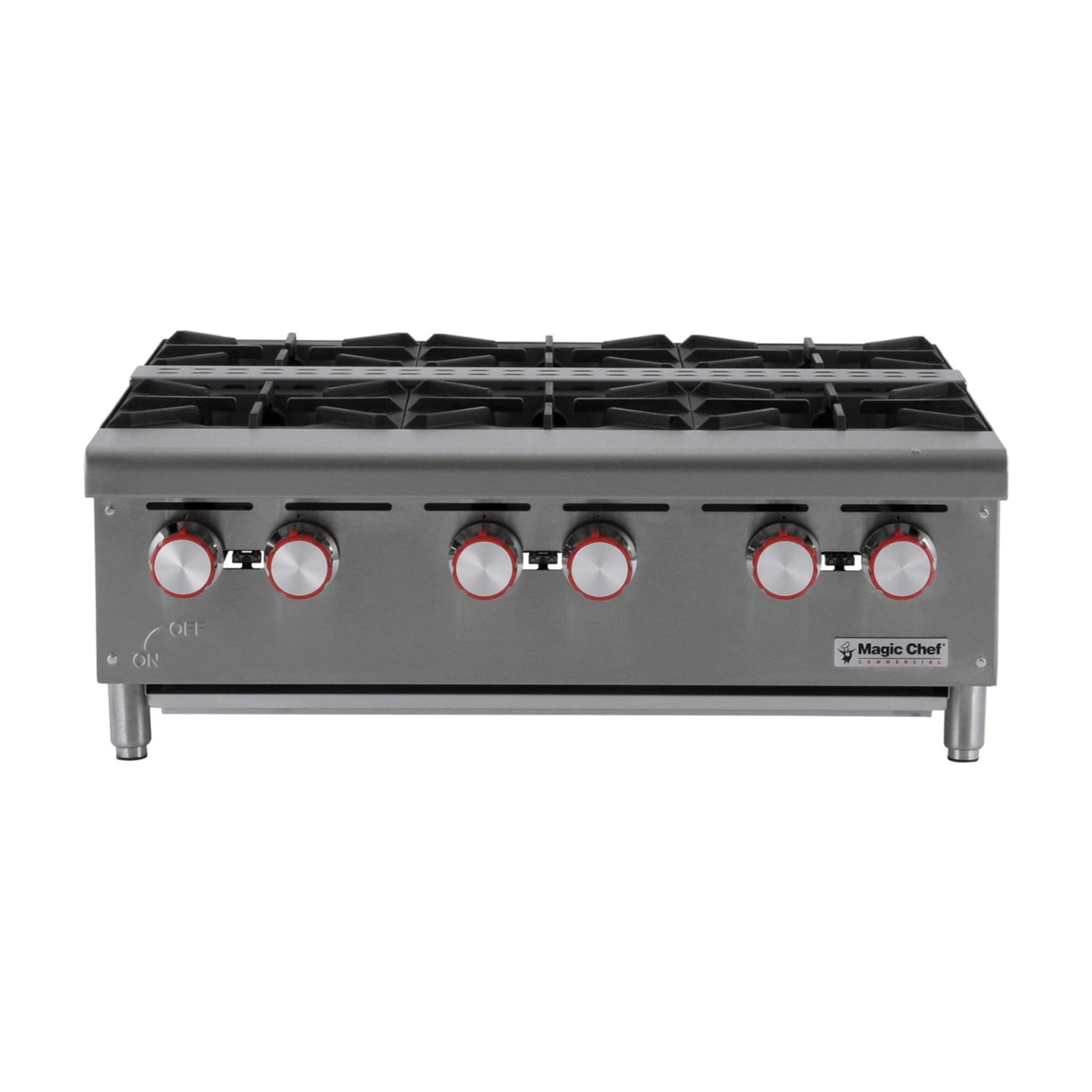Magic Chef Commercial 36 in Natural Gas Commercial Counter Hot Plate Range in Stainless Steel in Stainless Steel