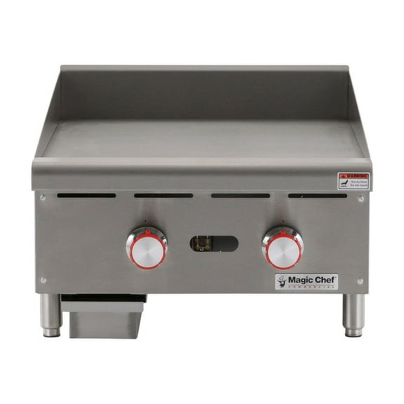 Magic Chef Commercial 24" Thermostatic Griddle in Stainless Steel
