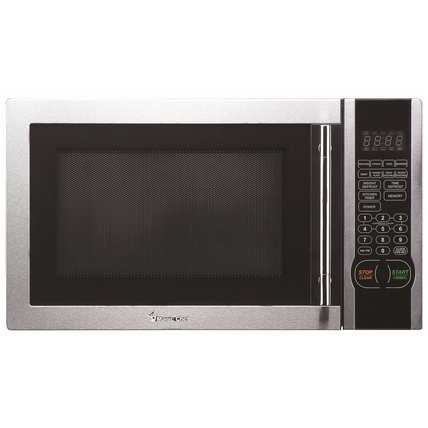 Magic Chef New1.1- Cu. ft. 1000W Countertop Microwave Oven with Stylish Door Handle, Stainless Steel - image 1 of 5