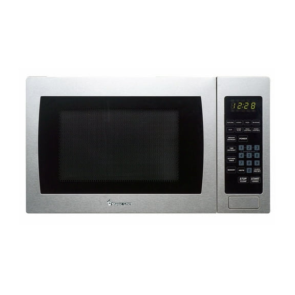 Magic Chef RA42056 900W Countertop Oven Front MCM990ST 0.9 cu.ft. Microwave, .9 cu. Ft., Stainless Steel