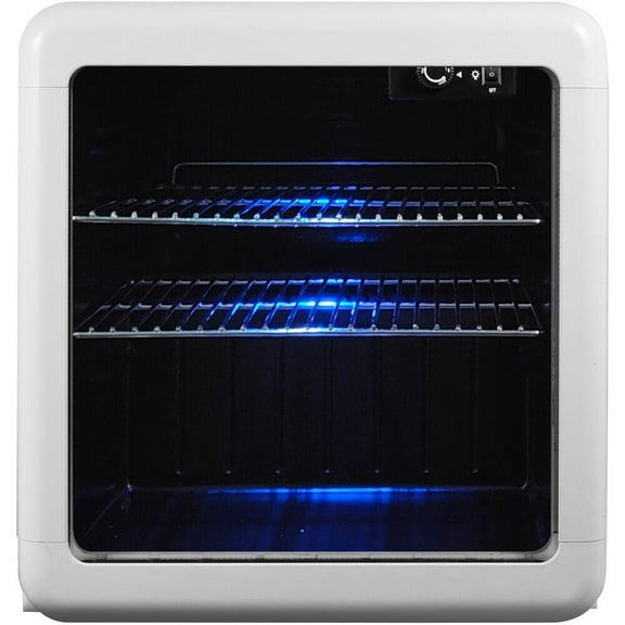 Magic Chef Retro Beverage Cooler, 1.7-cu Ft., White