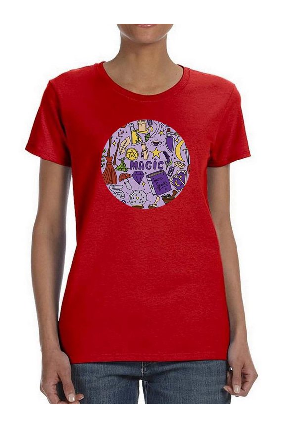 Magic Circle Shaped T-Shirt Women -Image by Shutterstock, Female x-Large