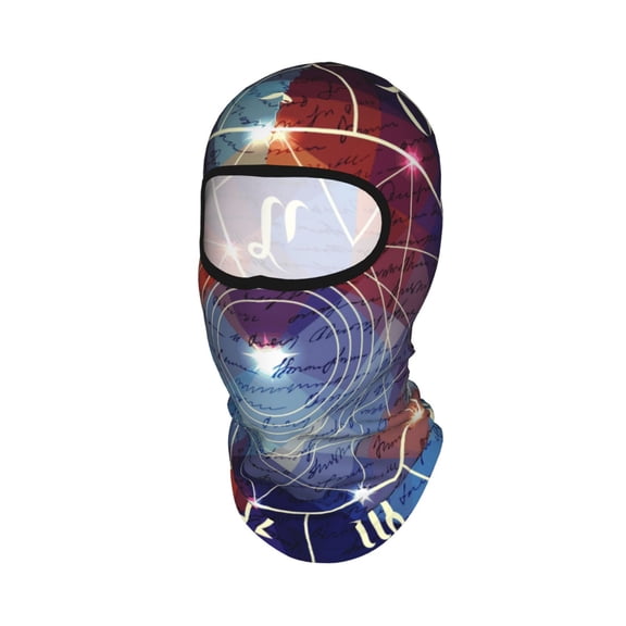 Magic Circle With Zodiacs Sign Unisex Balaclava Ski Mask Full Face Cover for Cold Weather & UV Protection, Breathable Cooling Helmet Liner