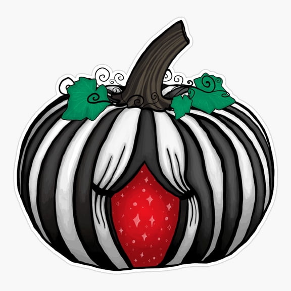 Magic Circus Pumpkin Er, Phone Decal Water Bottle Stickers Car Decals, Funny Birthday Gift