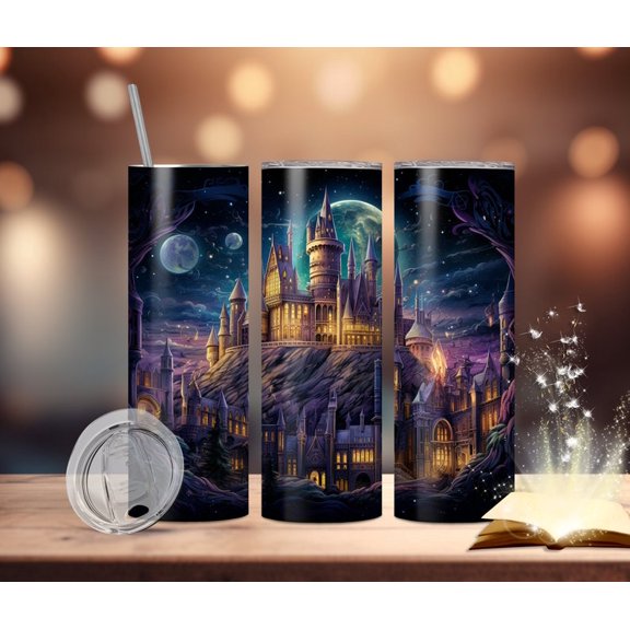 Magic Citadel Tumbler Wrap: 20oz Seamless Design