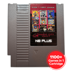 Magic City Vault NES N8+ 1100+ Games Multi Game Card Cartridge with Game Save Device for Nintendo NES Video Game Console - NTSC & PAL Support