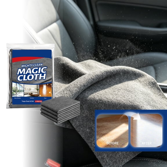 Magic Cleaning Cloth 5 Pack,Microfiber Magic Cloth for Stainless Steel, Glass, Mirrors, Windows, Kitchen, Bathroom, Car & Screens, Reusable Lint Free Streak Free Cleaning Towels
