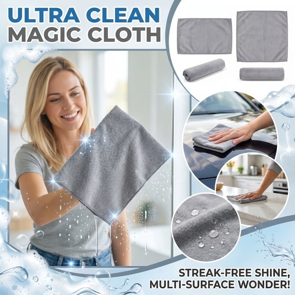 Magic Cleaning Cloth – Nylon Kitchen Scrubber, Reusable Oil Stain Remover, Streak Free for Countertops Glass, Large Size, 1pc A (9.84*7.87)in