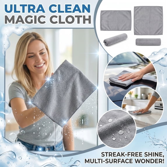 Magic Cleaning Cloth – Nylon Kitchen Scrubber, Reusable Oil Stain Remover, Streak Free for Countertops Glass, Large Size, 1pc E (15.7*19.6)in