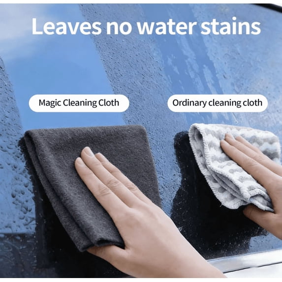Magic Cleaning Cloths for Glass, Thickened & Thin Microfiber Streak-Free Reusable Cloth for Glass, Windows, Kitchen, Car, Mirror, 6 Sizes Available