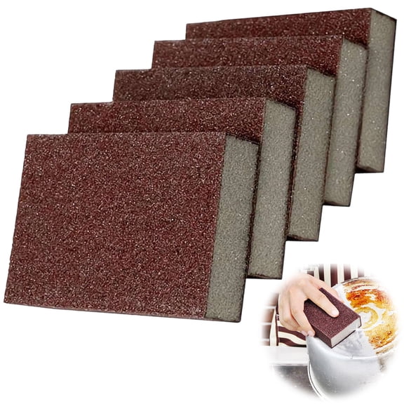 Magic Cleaning Sponge, Nano Carborundum Heavy Duty Scrubber, Ergonomic Rust Stain Remover for Cookware and Metal Surfaces