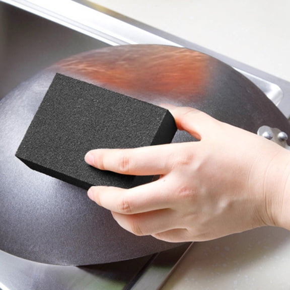 Magic Cleaning Sponge Rust Remover, 2026 New Carborundum Sponge, Sponge Brush Eraser Scrub Pad, Kitchen Cleaning Sponge for Removing Rust Cleaning Pots and Pans