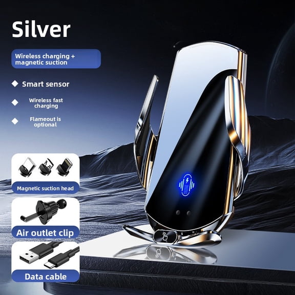 Magic Clip Q3 Car Wireless Charging Phone Holder Induction Opening Car Navigation Car Mount Wireless Charging Wholesale