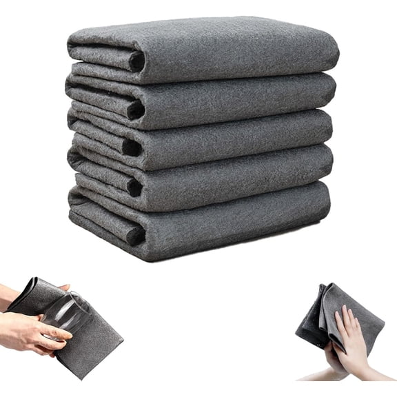 Magic Cloth, Thickened Microfiber Cleaning Cloth, Lint Free & Streak Free and Reusable, Highly Absorbent and Quick-Drying, for Glass, Automobiles, Mirrors