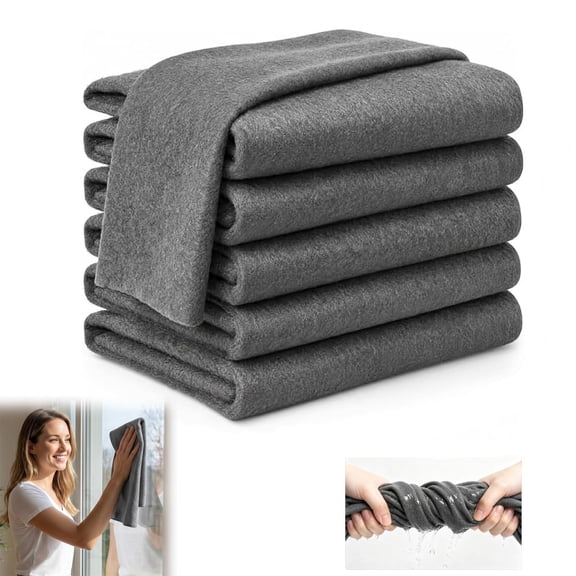Magic Cloths for Windows & Glass, Magic Cleaning Cloth, Magic Cloth for Stainless Steel（6PCS）