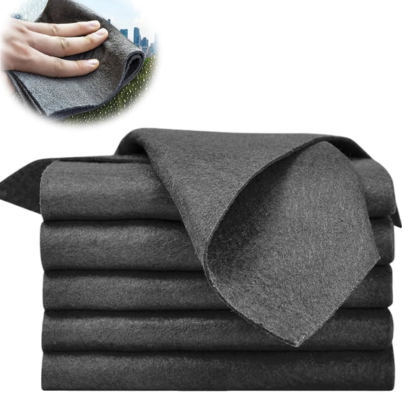Magic Cloths for Windows & Glass, Streak-Free Microfiber Cleaning Cloth, Reusable Water-Only Wipes for Mirrors, Cars, Screens