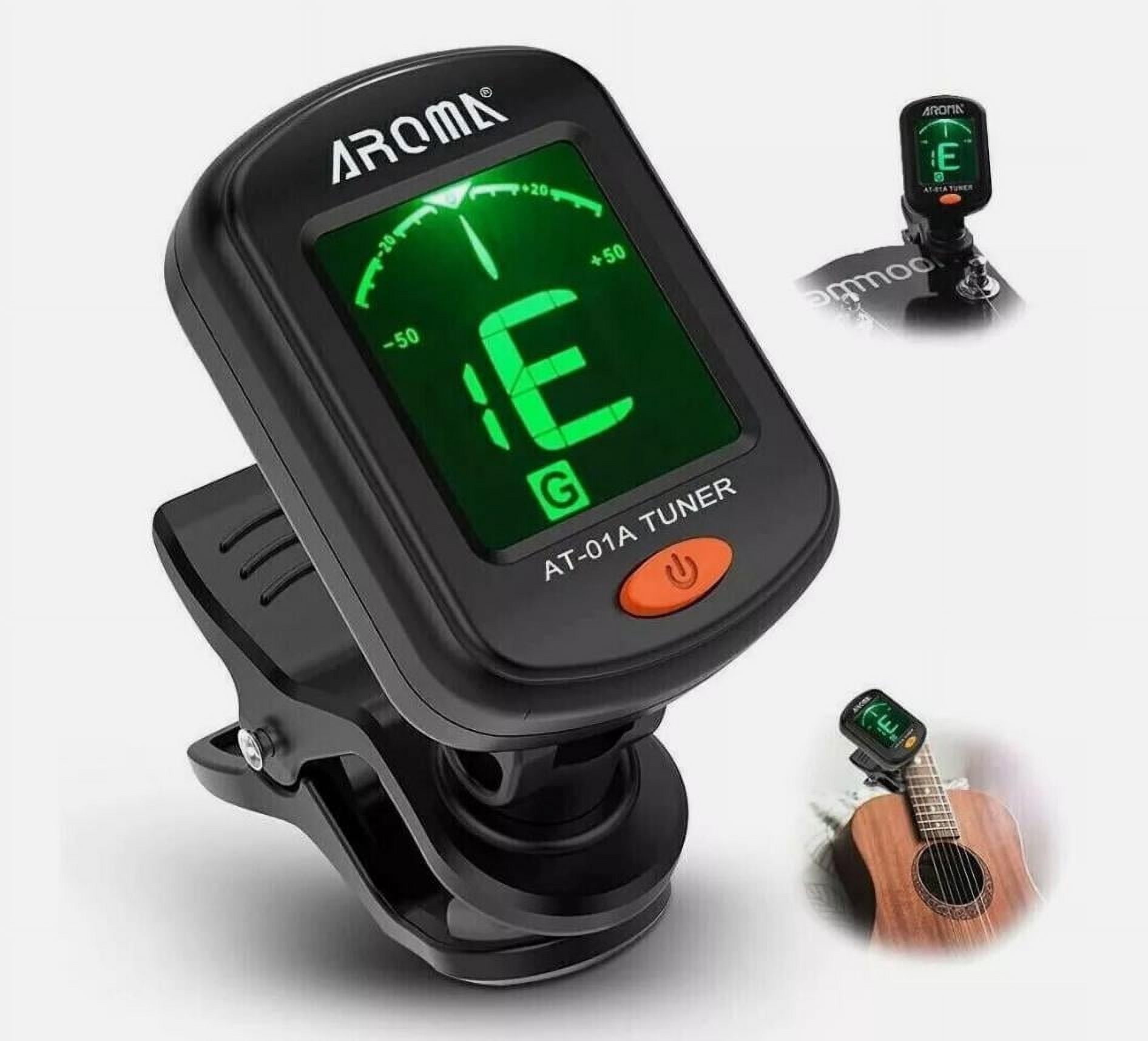 Magic Tuner Pacar Magic Co Clip-On Chromatic Tuner for Guitar, Bass, Ukulele & Violin ...