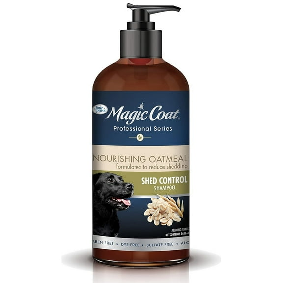 Magic Coat Professional Series Nourishing Oatmeal Shed Control Dog Shampoo [Dog Shampoo and Conditioner, New Dog Supplies, Magic Coat, Dog Supplies] 16 oz