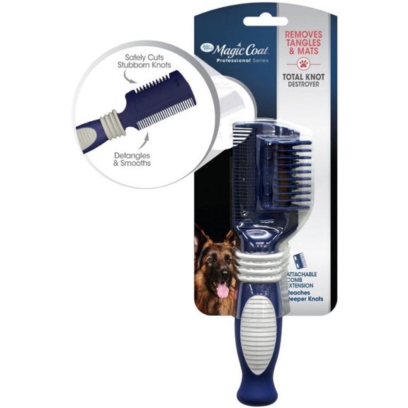 Magic Coat Professional Series Total Knot Destroyer Dog Knot Comb [Dog, Brushes & Shedding Tools] 1 count