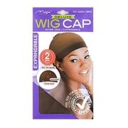 Magic Collection Black Deluxe Wig Cap 2pcs (2225BLA)