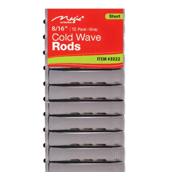 Magic Collection Cold Wave Rods 8/16" 12pcs. - Gray (Short) #3322