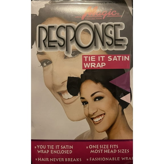Magic Collection Response TiE  IT Satin WRAP  -Style No 2085 ( Black )