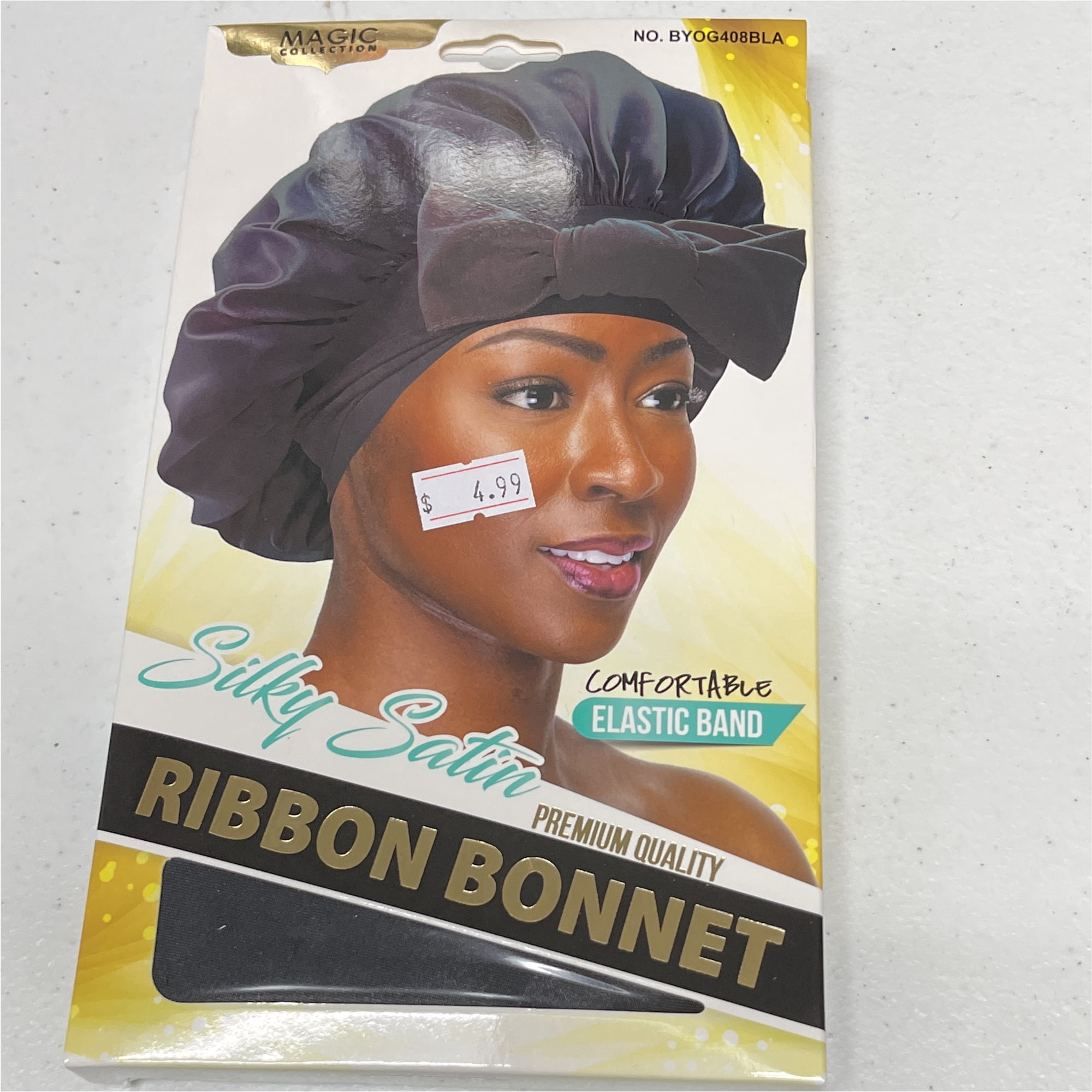 Bonnet Ribbon Magic Collection Silky Satin Ribbon Bonnet W/ Comfortable Elastic Band ...