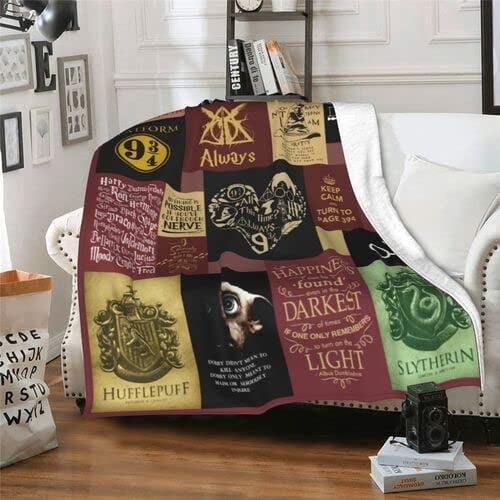 Magic Colleges Blanket, Flannel Throw Blanket, Soft Cozy Blanket for Adult Kids All Season 50"x40"