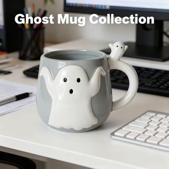Magic Color Changing Mug 19.9oz - Heat-Activated Hidden Image Revealing Cup for Coffee and Tea - Unique Gift for Halloween and Christmas