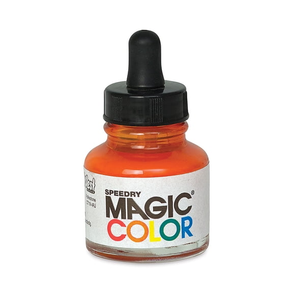 Magic Color Liquid Acrylic Ink - 28 ml, Omega Orange