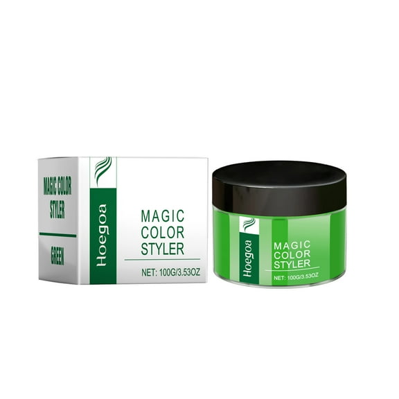 Magic Color Styler, Hair Color Wax For Change Hair Color Without Damaging It Natural Hair Cream, Wax Hair Color, Green
