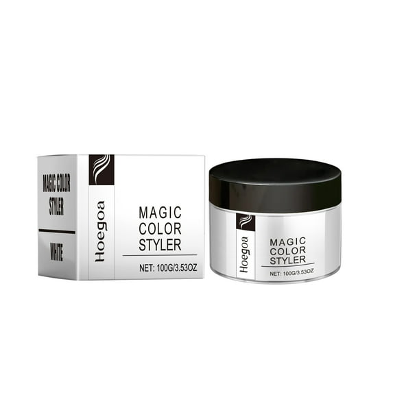 Magic Color Styler, Hair Color Wax For Change Hair Color Without Damaging It Natural Hair Cream, Wax Hair Color, White