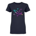 thumbnail image 1 of Magic Colorful Whale Shaped T-Shirt Women -Image by Shutterstock, Female Medium, 1 of 2