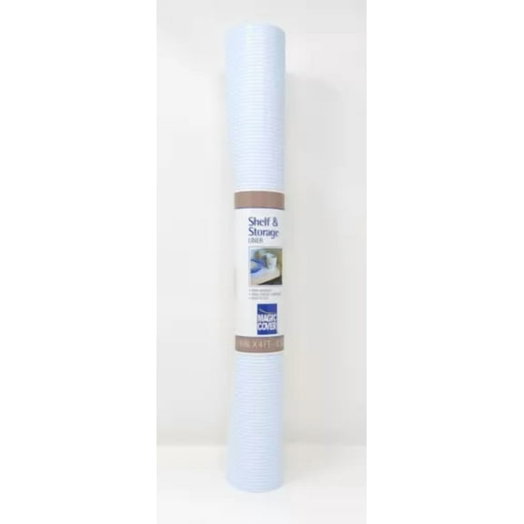 Magic Cover Vinyl Shelf And Storage White Ribbed Liner 18In. X 4Ft