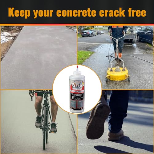 Magic Crack Filler 2LB Concrete Grey, for Filling in Concrete Cracks on